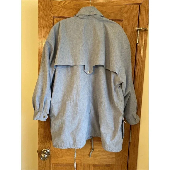 Izzi Women's Parka Jacket Full Zip Hooded 3X Blue - Picture 6 of 8